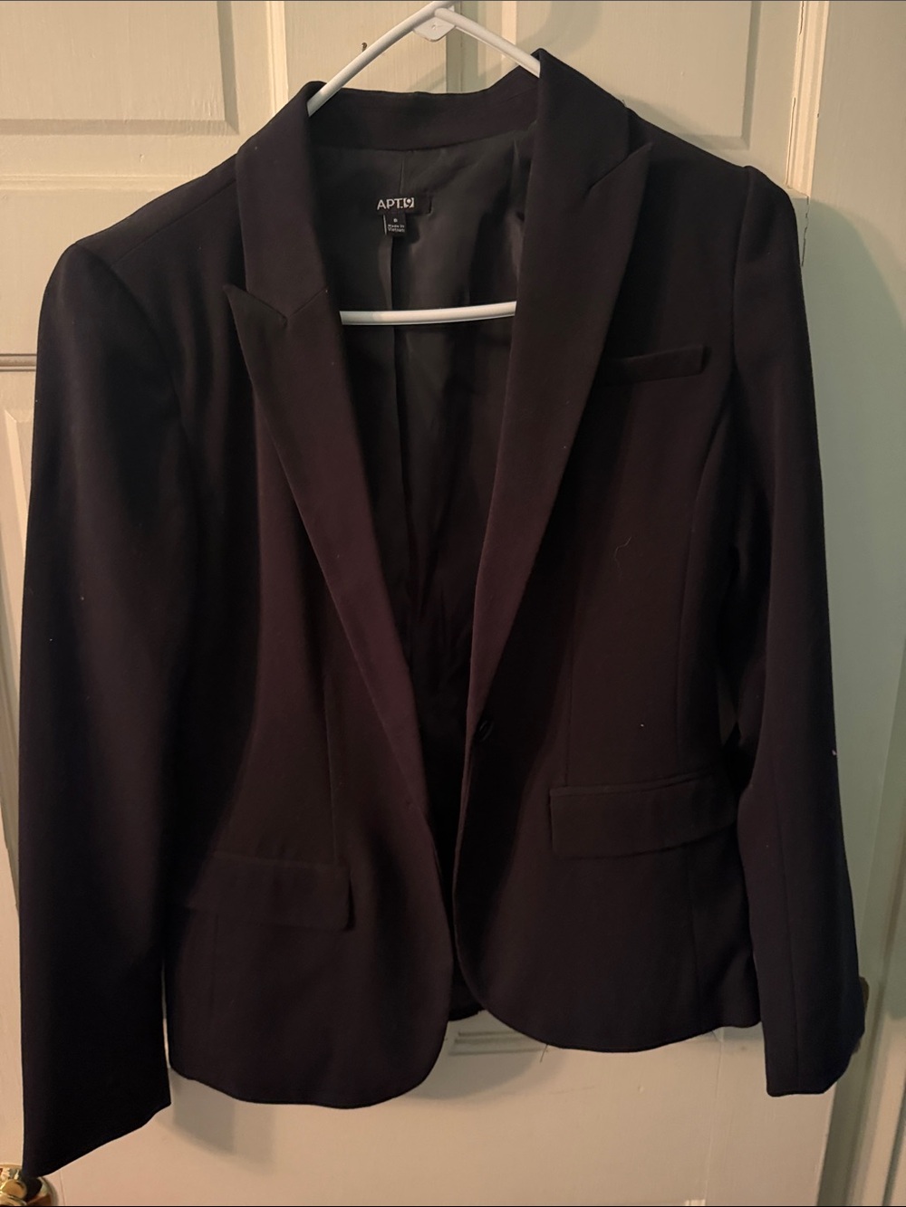 Apt. 9 Black Women’s Notch Lapel Blazer